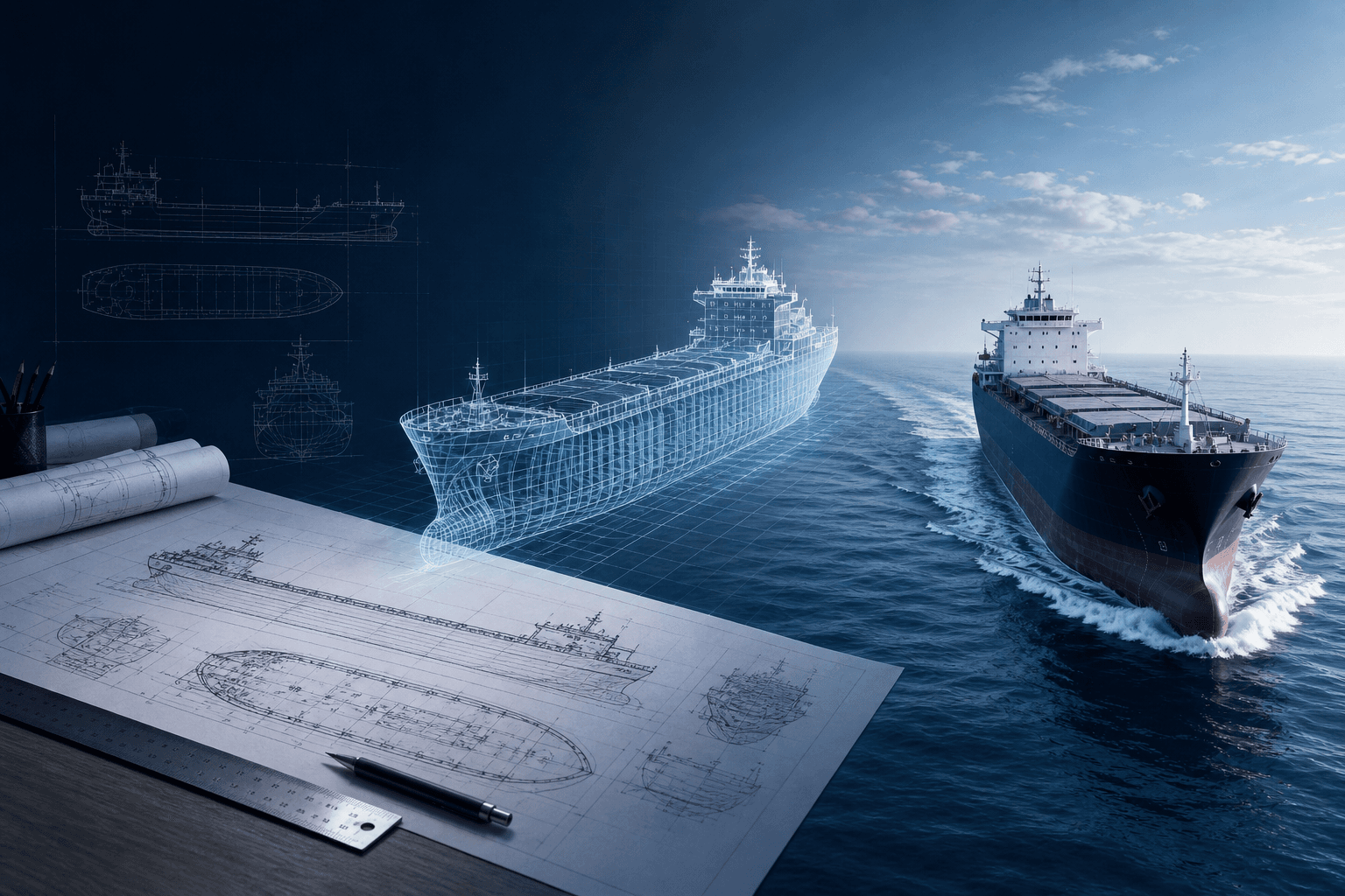 From ship sketch to finished vessel
